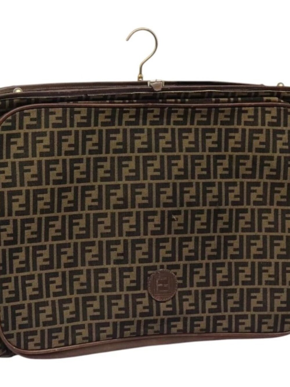 FENDI Zucca Canvas Garment Cover Brown Auth fm4432